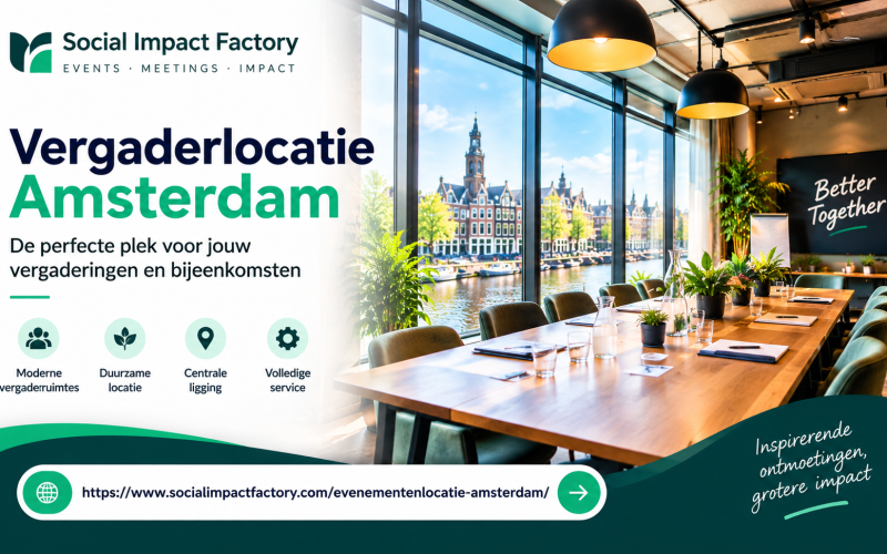 Vergaderlocatie Amsterdam: Waarom de juiste locatie uw mailings voor verenigingen en VvE’s krachtiger maakt